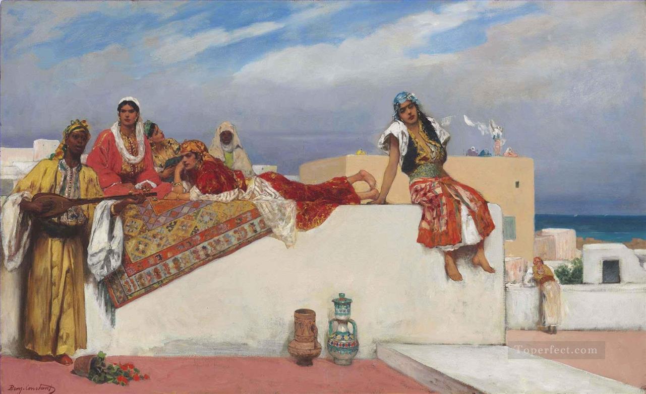 午後の牧歌 ジャン・ジョゼフ・ベンジャミン・コンスタン・アラベール油絵